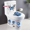 M-Waterproof Butterfly Wall Stickers Bathroom Toilet Sticker Modern Flower Pattern Self-adhesive Paintings For Living Decoration