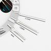 Logbook Needles Nh35 NH36 Polished Silver Hands 8*12*12.5mm Baton Style Datejust Hands Watch Hands C3 Blue Luminous Replacement
