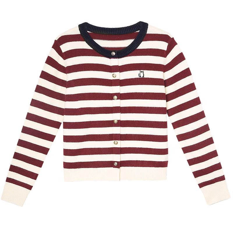 

Betu Women s Color-block Stripe Knitted Long-Sleeve Top S