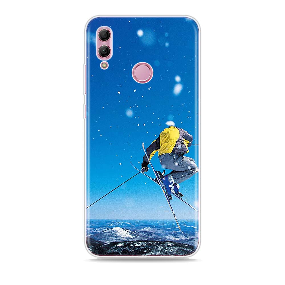 Skidåkning Snö Snowboard Silikonskydd För Honor 30 30S 30i 9 10 9A 9C 9S 9N 10i 10X 9X Lite Pro 5G Fodral