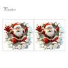 Self Adhesive Christmas Stickers for Door 3D Santa Wall Sticker, Decal, Realistic Breaking Through The Decals Home Decor Effect, Self-Adhesive Festive