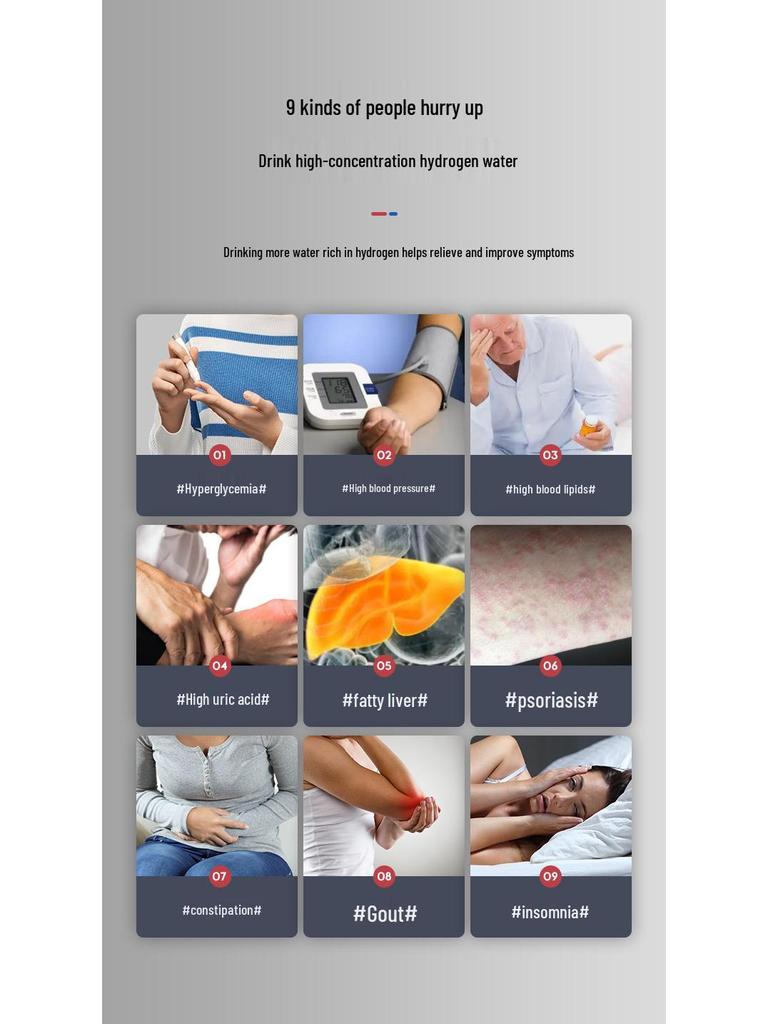 Japanese Hydrogen-Rich Water Cup with High Concentration & Hydrogen-Oxygen Separation Electrolysis - Compact Hydrogen Inhalation Device