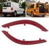 Right Left Rear Bumper Reflector Red Lens Reflective Strip for VW Caddy MKIV 4 2016 2017 2018 No Bulb