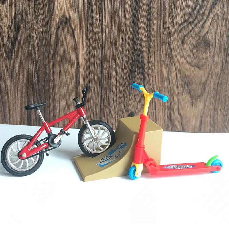 Mini Finger Bike and Skateboard Toy Set