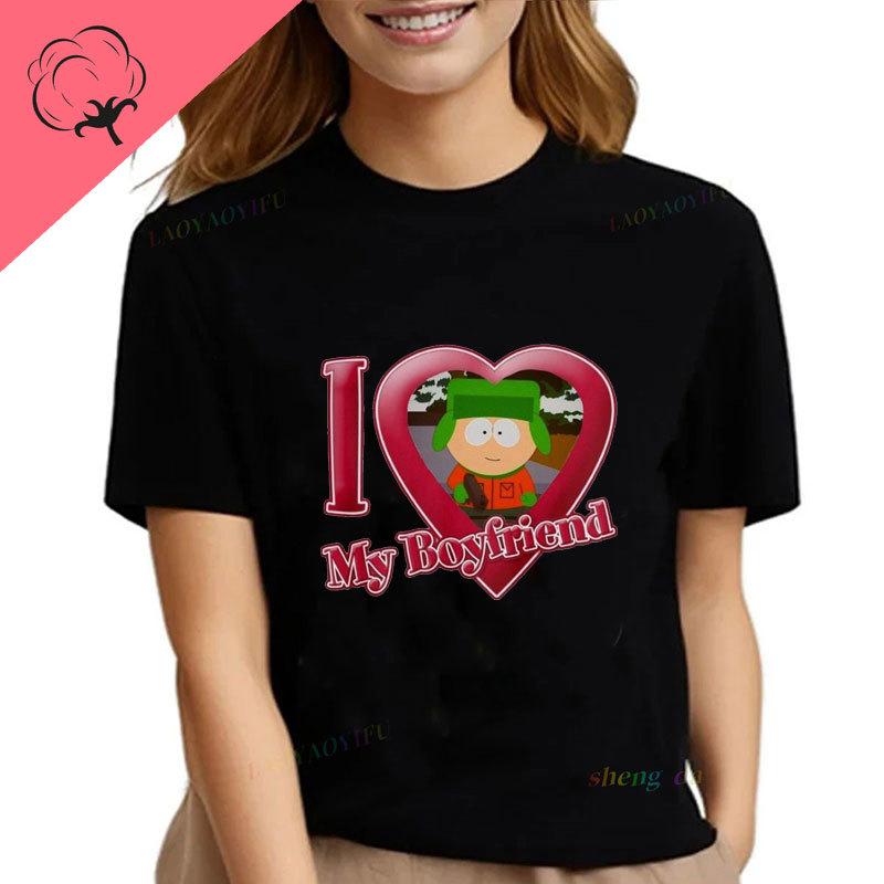 

Pure Cotton South Park Tee I Love My Boyfriend Tshirt Kyle By TristaDesigns Aesthetic Clothes S