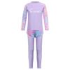 Kids Tie Dye Swim Set Long Sleeve Rash Guard Top Swim Shorts UV Protective Pants Sun Safe Beachwear