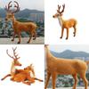 Christmas Deer Decor Figurine With Plastic Material For Holiday Window Display And Storefront Setup