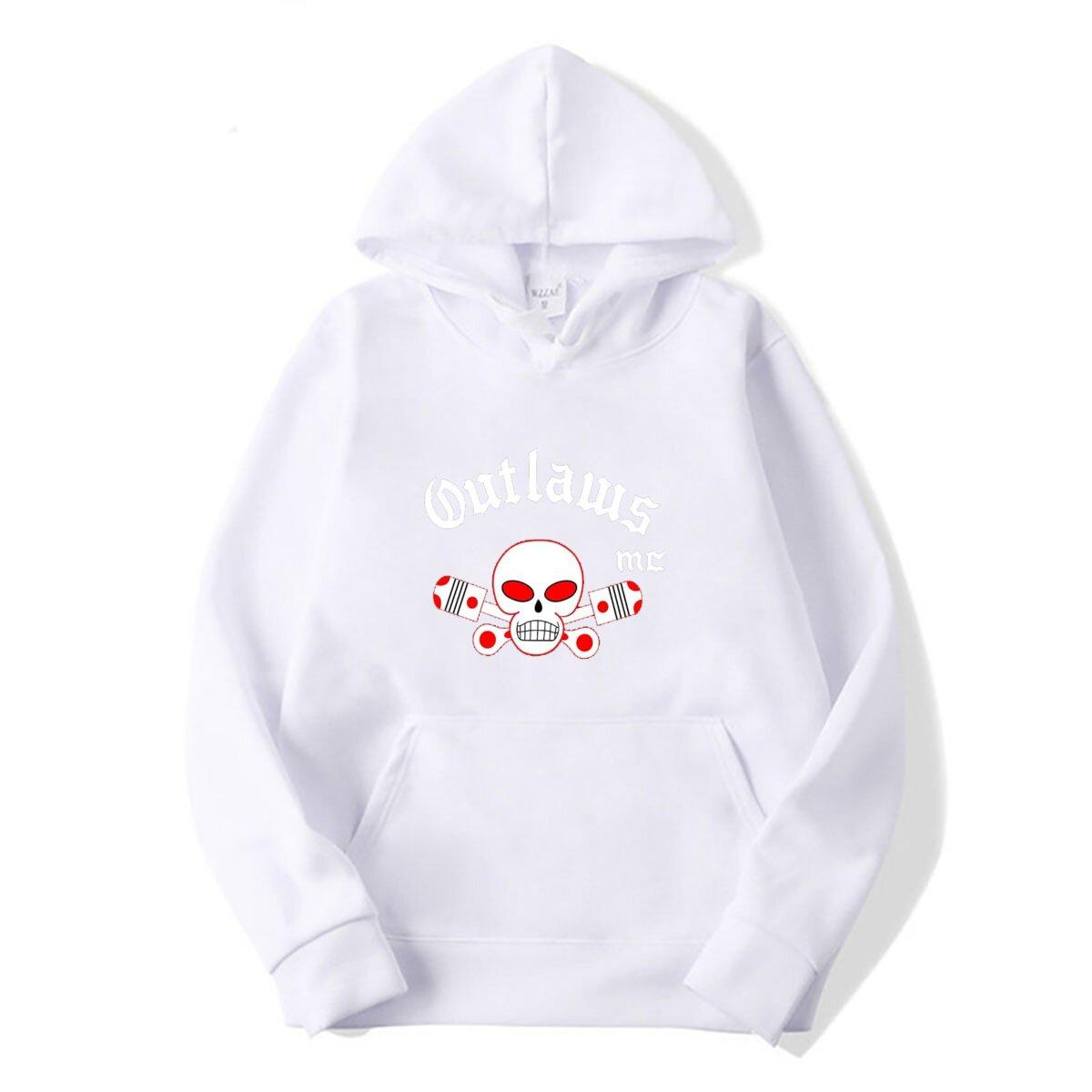 

Outlaws Mc Club hoodies Summer Distressed Outdoor Adjustable Cotton MC hoodies 2XL