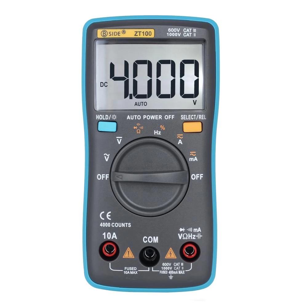 

ZT100 Цифровой мультиметр 4000 отсчитывает подсветку переменного/постоянного напряжения Амперметр Вольтметр Омтестер Частотный диод