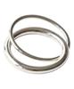 Alleun Silver 925 Layered Silver Thread Rings Bold Couple