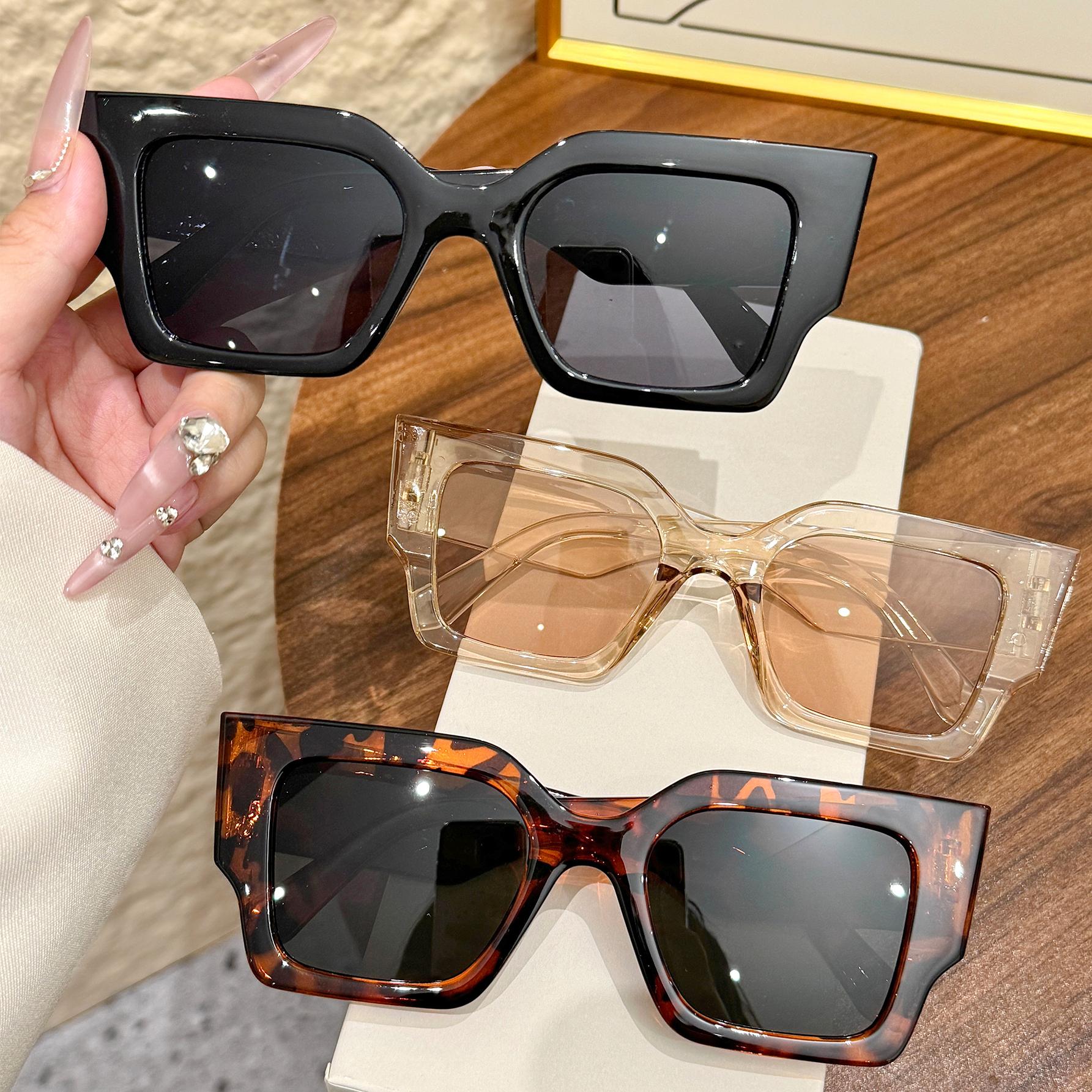 

3Pcs New Retro Square Sunglasses Woman Fashion Vintage Sun Glasses Female Eyewear Brand Designer Glasses