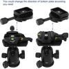 Haoge CP-64 Quick Release Clamp with RC4/400PL Base Adapter Converter, Compatible with Manfrotto RC4 System to Arca-Swiss, Fits 400PL/405/410/RC4