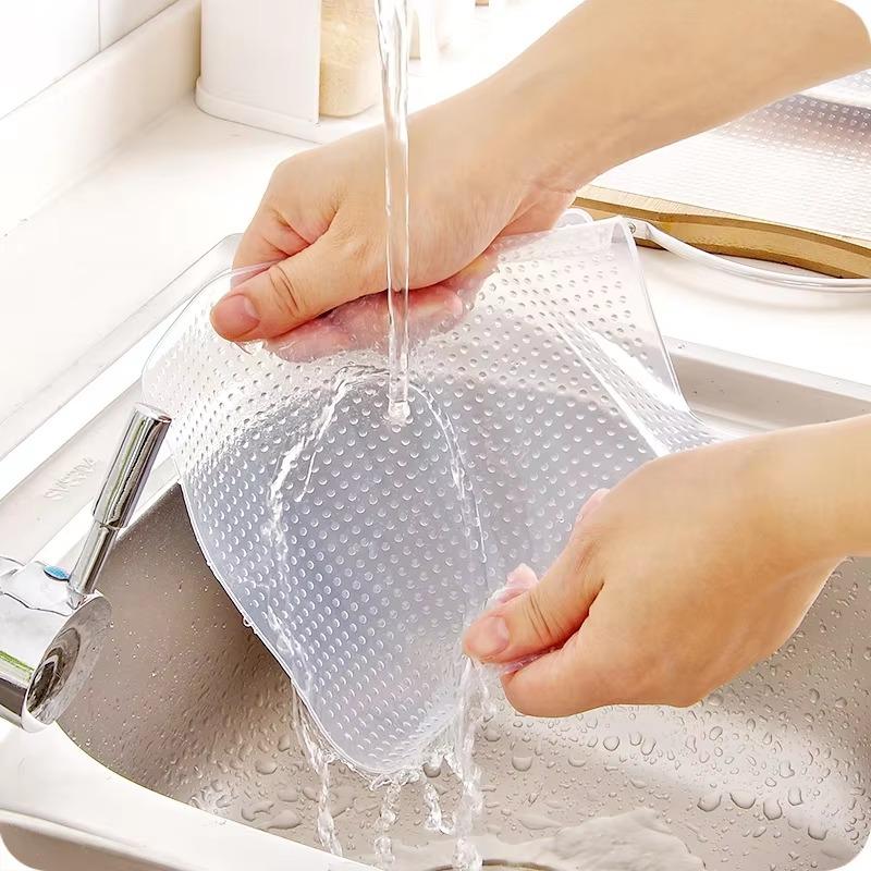 3Pcs/lot Reusable Silicone Wrap Seal Food Fresh Keeping Wrap Lid Cover Stretch Vacuum Food Wrap Bowl Cover Home Kitchen Tools