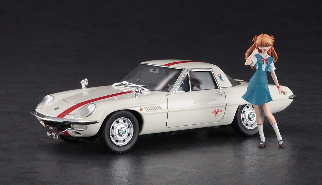 Hasegawa New Theatrical Edition NERV Official Vehicle Plastic Model Kit Shikinami Asuka Langley Scale Resin Figure SP459 Evangelion 1/24 & 1/24