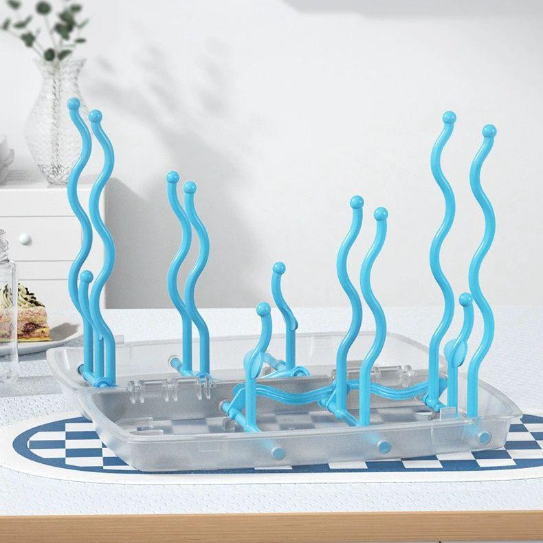 

Складная полка для сушки бутылочек. Очистка и сушка бутылочек для кормления детей.