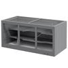 Wooden Hamster Cage, Small Animals Hutch with Tray, Openable Top, Exercise Play House Pen, 115L x 57W x 55Hcm, Grey