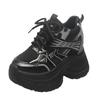 Women's Breathable Mesh Dad Shoes New Autumn Thick Bottom Casual Sports Walking Shoes Retro 10CM High Platform Chunky Sneakers