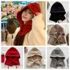 Thickened Winter Balaclavas Cap Hood Pullover Cap Beanies Hat Knitted Neckerchief  Riding