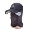 Detachable Neck Protector Sunscreen Baseball Cap with Telescopic Brim for Men & Women