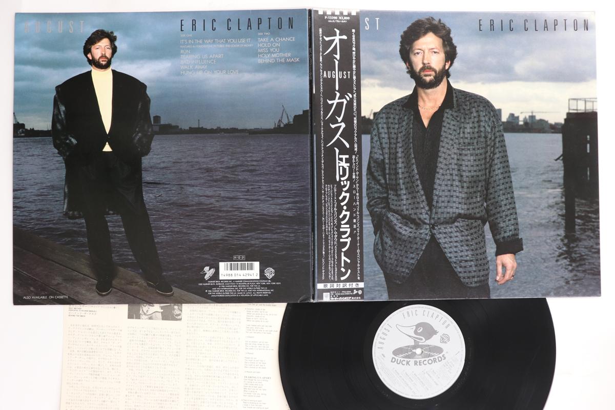 

LP Record ERIC CLAPTON - August P13390 DUCK 1986 Japan Obi Rock Used