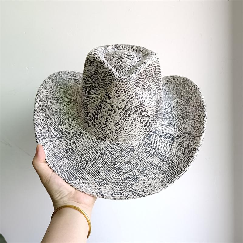 My Extreme Outdoor Activities Women's Gradient Color Cowboy Hat Western Cowboy Hat Men's British Top Hat With Large Brim Outdoor Sun Protection Cowboy Hat Gorras Para 56-58Cm