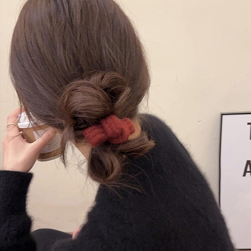 Knitted Candy Ribbon Hair Band 4p