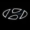Car 5D LED Front Rear Light Emblem Sticker For Hyundai Genesis N-LINE I10 I20 I30 I40 IX20 IX35 Kona Getz Veloster Tucson Elantr KK10