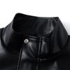 Amerikanische Retro PU Jacke Herren Herbst und Winter Revers Motorrad Lederjacke Lässige PU Herren Lederjacke