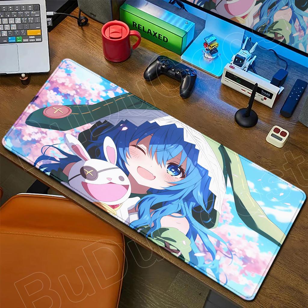HD Cute Girl Large Mousepad Anime Date A Live Mouse Pad Laptop Gaming Accessories Keyboard Desktop Tokisaki Kurumi Toka Yatogami