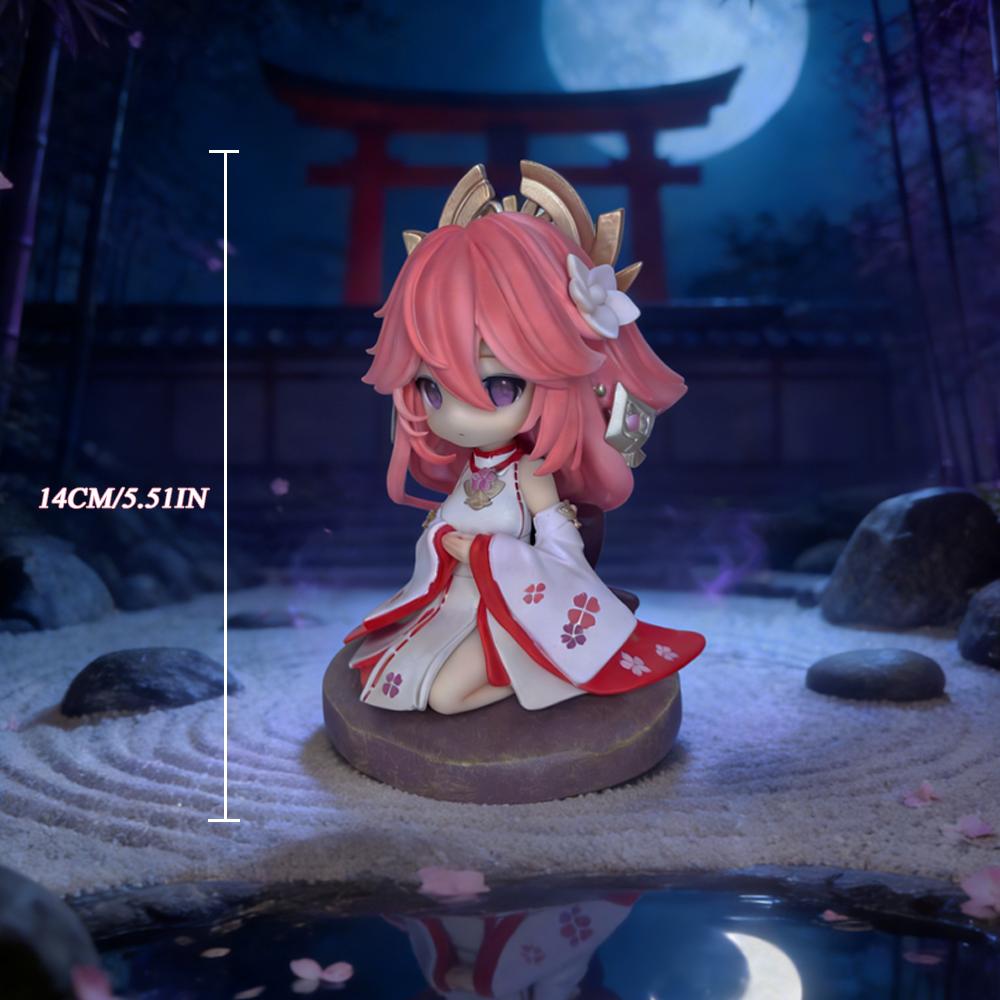 1pc Pink Fox Anime Figure Adorable Home Office Decor Display Perfect Present for Valentine‘s Easter. Perfect Gift