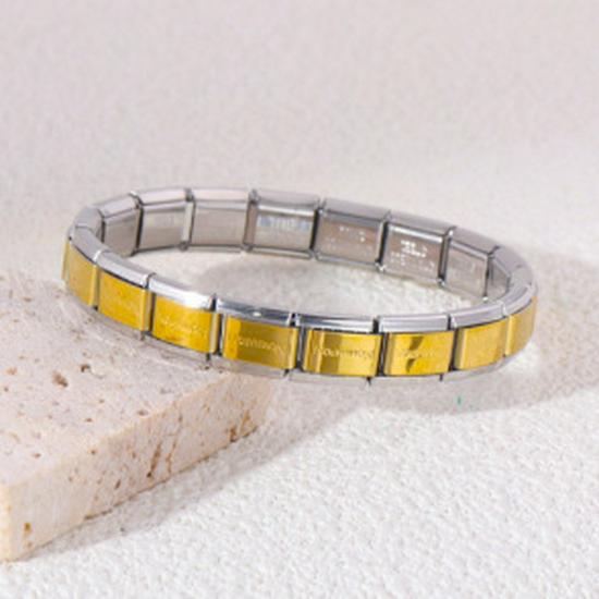 Beliebtes modulares Titanstahlarmband - Stilvolles DIY-Accessoire für Jugendpartys