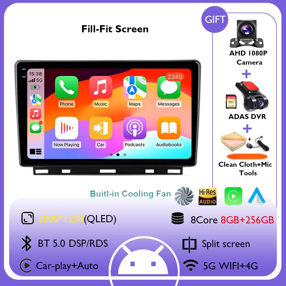 For Renault Clio 5 Lutecia 2019 - 2021 Android 14 Auto Car Radio Multimedia Video Player GPS Navigation Carplay Wifi 360 Camera