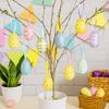24Pcs DIY Craft Easter Egg Ornaments Multicolor Easter Party Decorations  Home Decorations