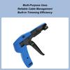 Cable Tie Tool Fasten And Cut Zip Tie Tool With Handle Ergonomic Tightener For Gardening Data Center Car Electronics Automotive