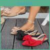Scarpe Piatte Slip-On Estive con Dettaglio Fiocco per Donna, Calzature Casual Comode