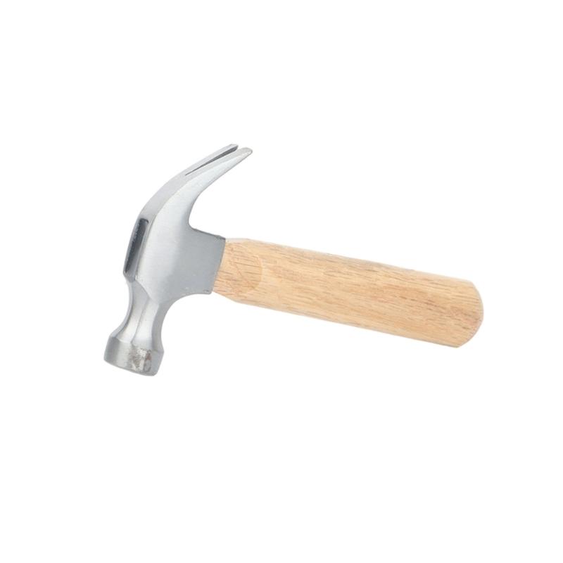 Multipurpose Shock Resistant Compact Hammer With Rustproof Head And Reinforced Wooden Grip For Workshop Precise Work