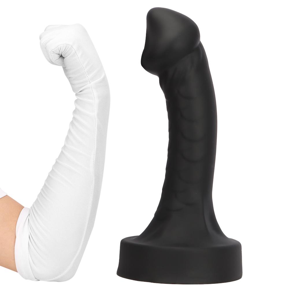 Silikonové dildo Oversized anální kolík masturbátor Fisting Big Dick Realistický popruh na penis na penisu BDSM