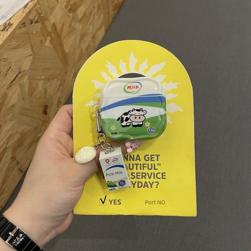 

Earphone Box Airpods4 Generation Best Selling Super Hot Fashion Airpods3 Anti-1/2 Generation Protective Case Cute Drop-Resistant Earphone Case Female Apple AirPods Pro 2nd Generation Mengniu + pendant