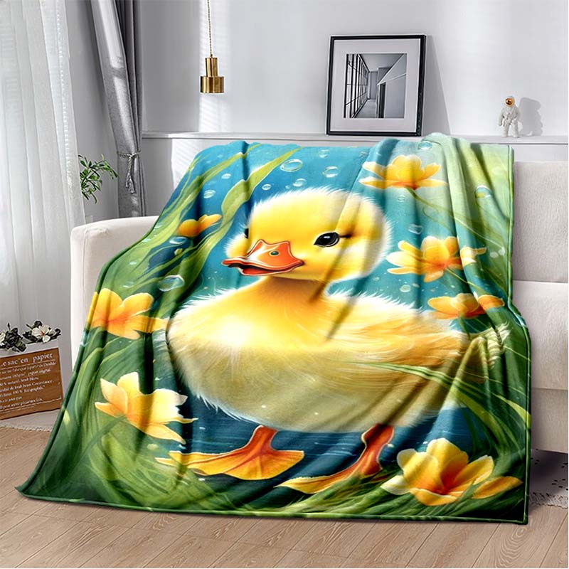 Yellow duck Blanket, Sailor Moon Fan Cozy Throw, Perfect Gift. 75x90cm