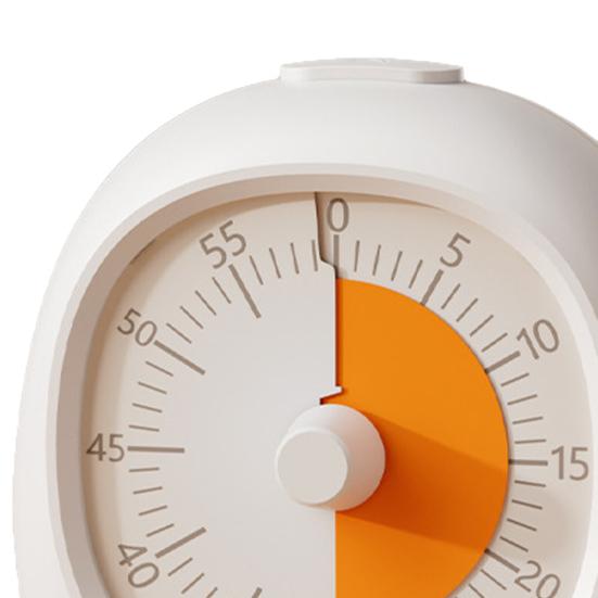Kids Rechargeable Visual Timer 60 Minutes Countdown Adjustable Volume Alarm Silent Pomodoro Timer Focus Enhancing Timer