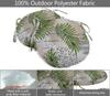 Vargottam Indoor Outdoor Round Bistro Chair Cushions Block Print 15-Inch Bistro Chair Pads Waterproof Seat Chair Cushion For Home