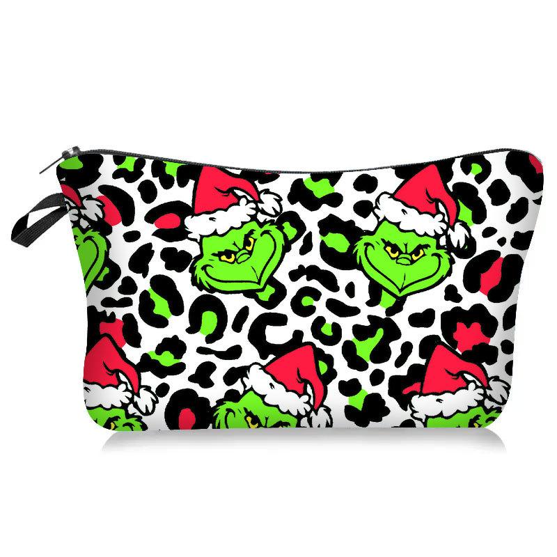 Leopard Animal Print Cosmetic Bag Ladies Multifunctional Clutch Bag Wash Bag Portable Storage Bag