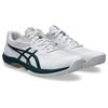GAME FF Tennis Size 100 Size 2E CLAY/OC Shoes, 1041A490, Men's, (White/Saxon Green), 25.0 Cm,