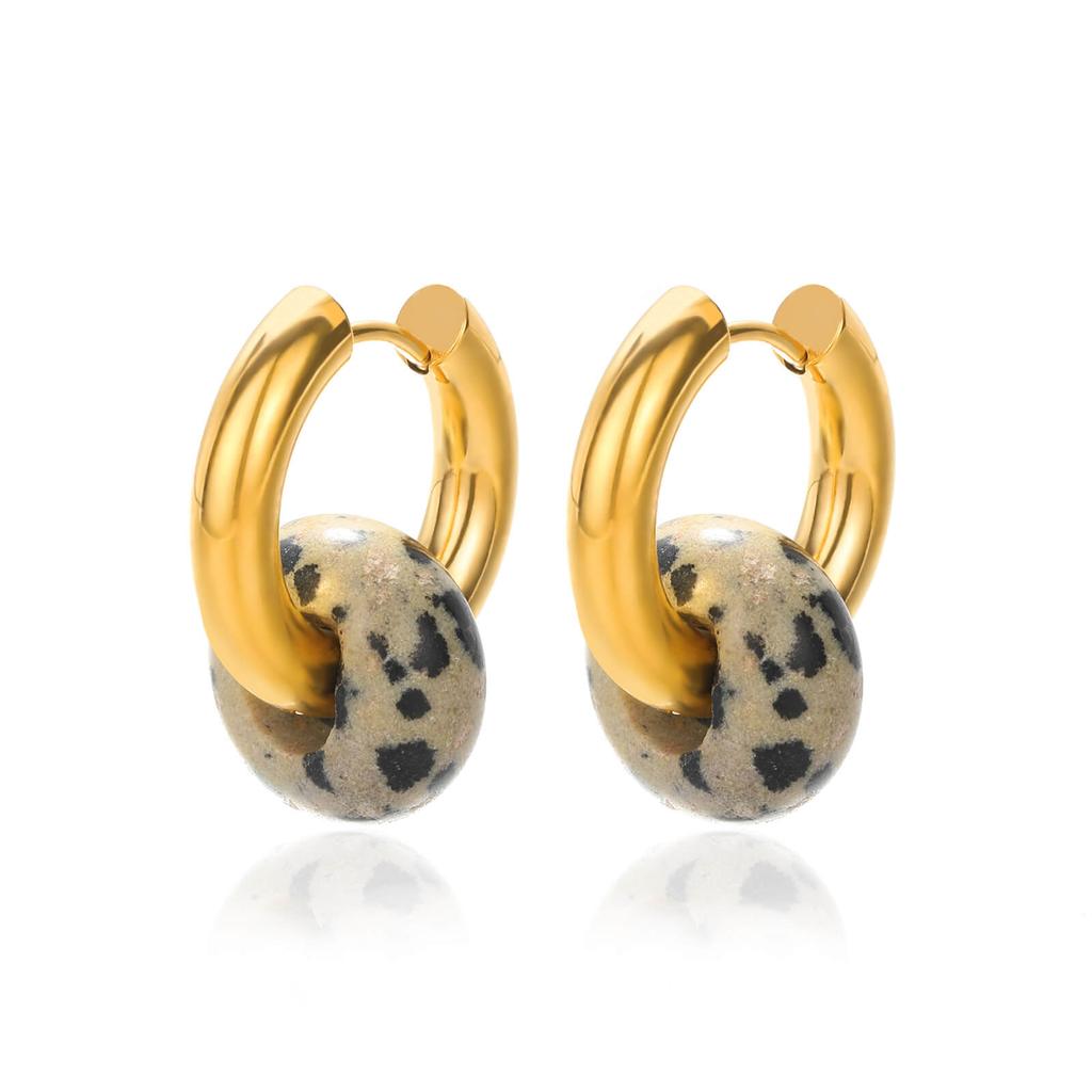 Zoetwater Oceaan Zeester Schelp Hoepel Oorbellen Voor Vrouwen Elegant Roestvrij Staal Goudkleurig Oorbellen Kerstmis sieraden accessoires