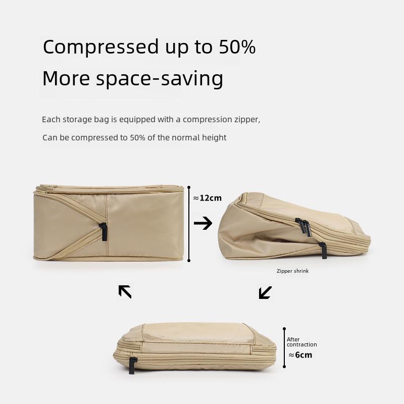 "Compression Travel Storage Bags - Expandable Packing Set"