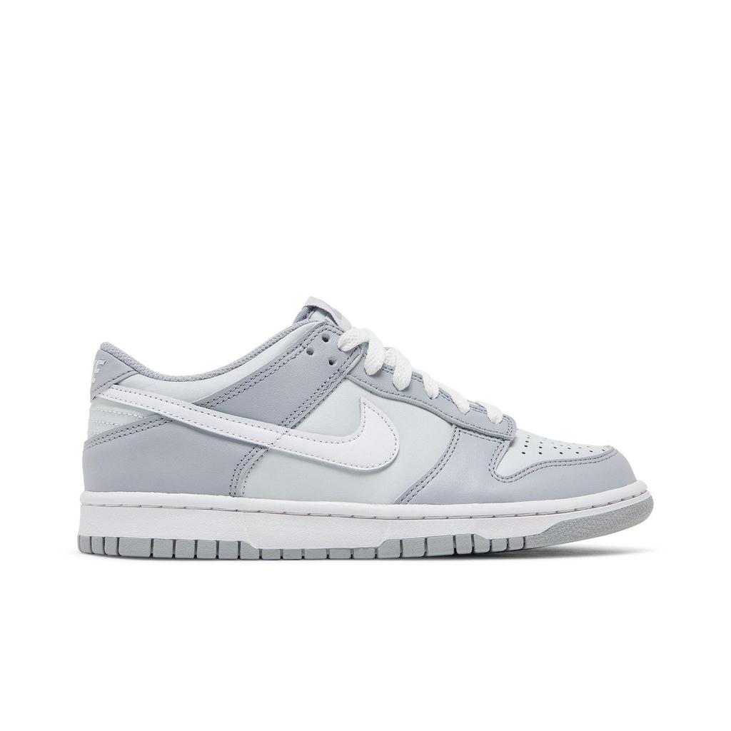 Nike Dunk Low Grade School 'Pure Platinum Wolf Grey' (Unisex) Pure Platinum / White / Wolf Grey Kids' Skateboarding Shoes DH9765 001