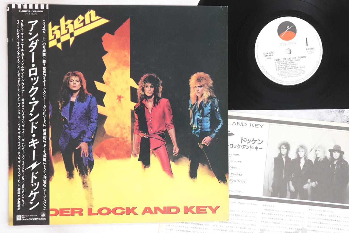 

LP Record DOKKEN - Under Lock & Key P13212 ELEKTRA 1985 Japan Obi Metal Used