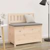 VidaXL Bench, Storage Bench with Backrest, Storage Chest for Entryway, Living Room Furniture, Modern, Wood 823549