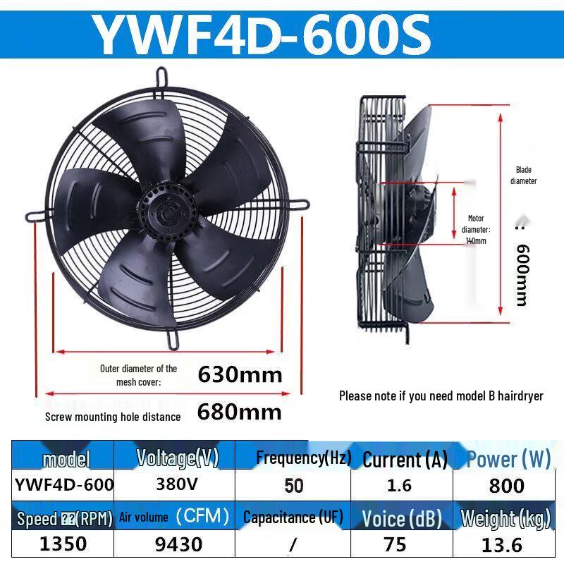 Aokewen YWF4D-600S Axial Fan