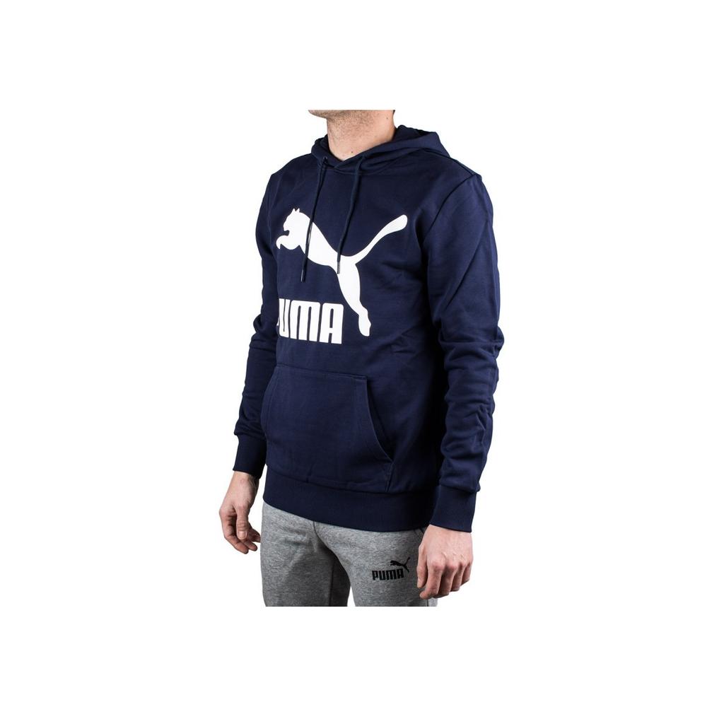 Puma Classics Logo Hoody Men Hoodies Peacoat 595200-06